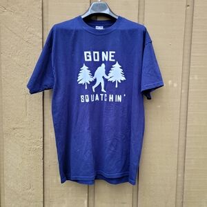 Jerzees Gone Squatchin' Blue T-Shirt